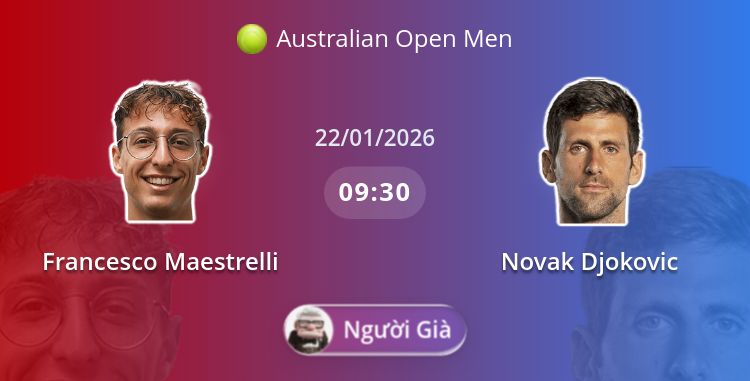 Fullmatch Francesco Maestrelli vs Novak Djokovic | 22.01.2026 | Australian Open Men
