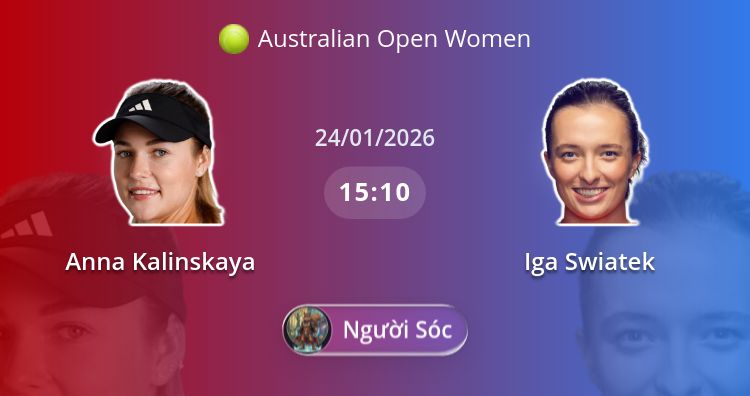 Fullmatch Anna Kalinskaya vs Iga Swiatek | 24.01.2026 | Australian Open Women