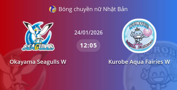 Fullmatch Okayama Seagulls W vs Kurobe Aqua Fairies W | 24.01.2026 | Bóng chuyền nữ Nhật Bản