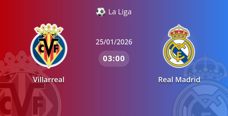 Fullmatch Villarreal vs Real Madrid | 25.01.2026 | La Liga