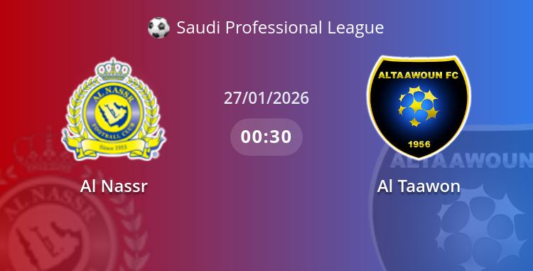 Fullmatch Al Nassr vs Al Taawon | 27.01.2026 | Saudi Professional League