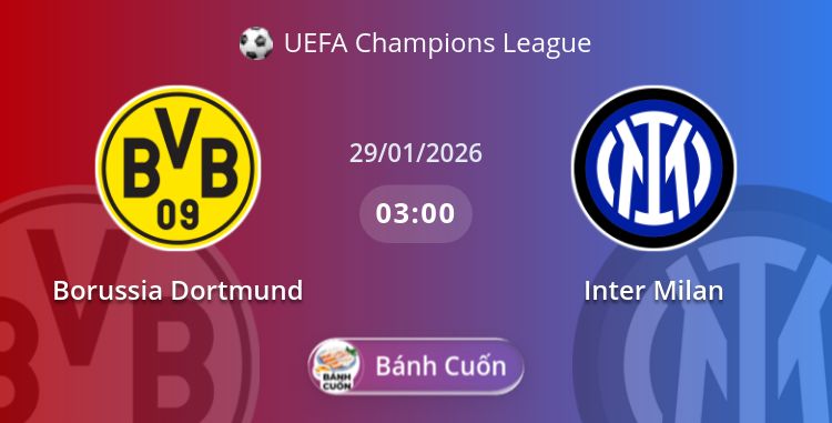Fullmatch Borussia Dortmund vs Inter Milan | 29.01.2026 | UEFA Champions League