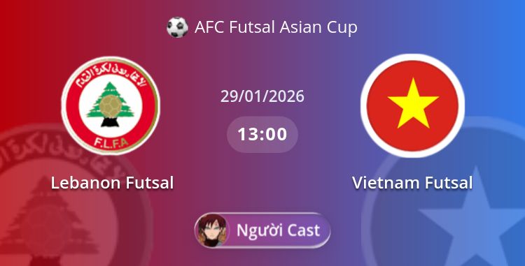 Fullmatch Lebanon Futsal vs Vietnam Futsal | 29.01.2026 | AFC Futsal Asian Cup