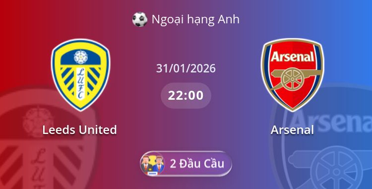 Fullmatch Leeds United vs Arsenal | 31.01.2026 | Ngoại hạng Anh