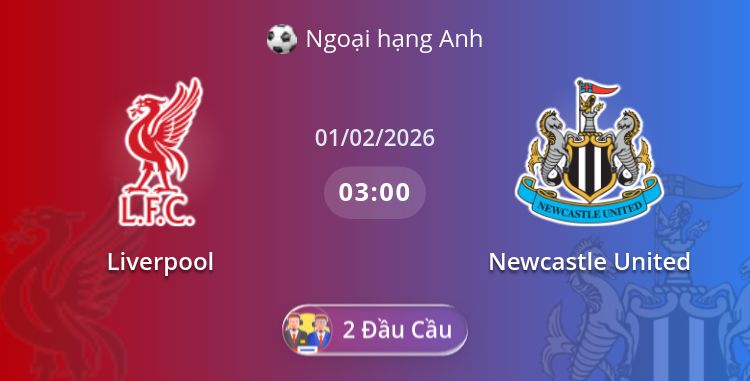 Fullmatch Liverpool vs Newcastle United | 01.02.2026 | Ngoại hạng Anh